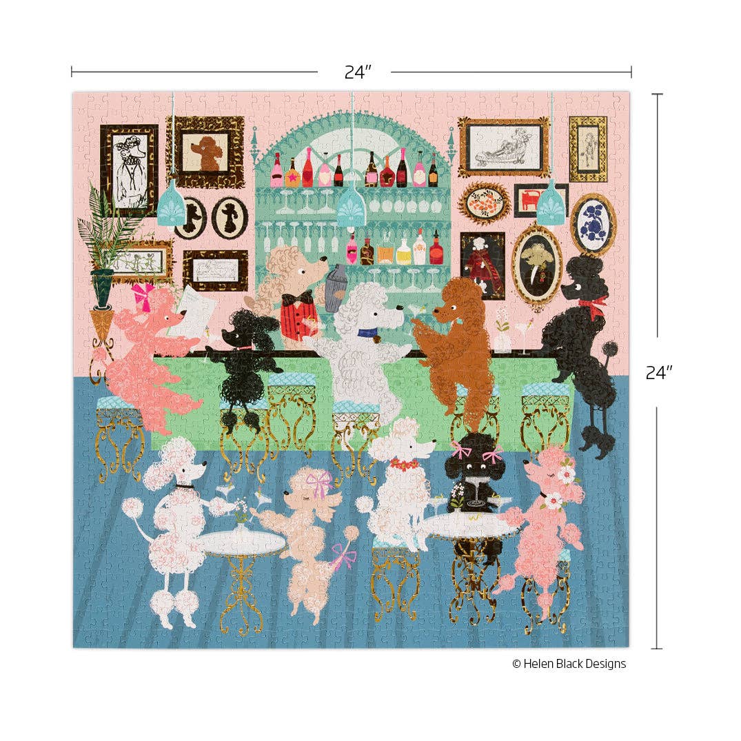 Puzzle - 1,000 Piece Poodle Martini Lounge Puzzle