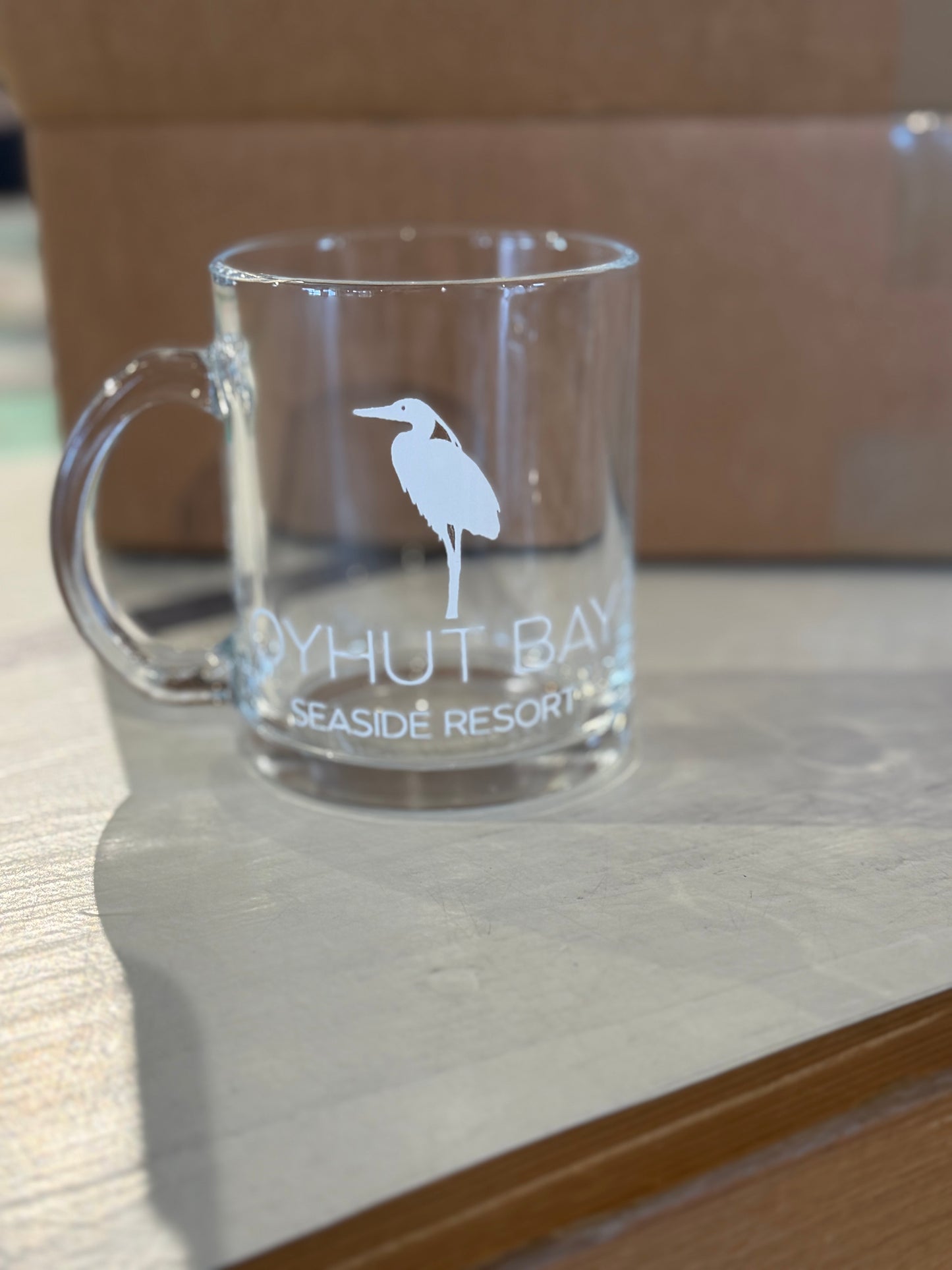 Mug - Oyhut Bay 12 oz Clear Coffee Mug