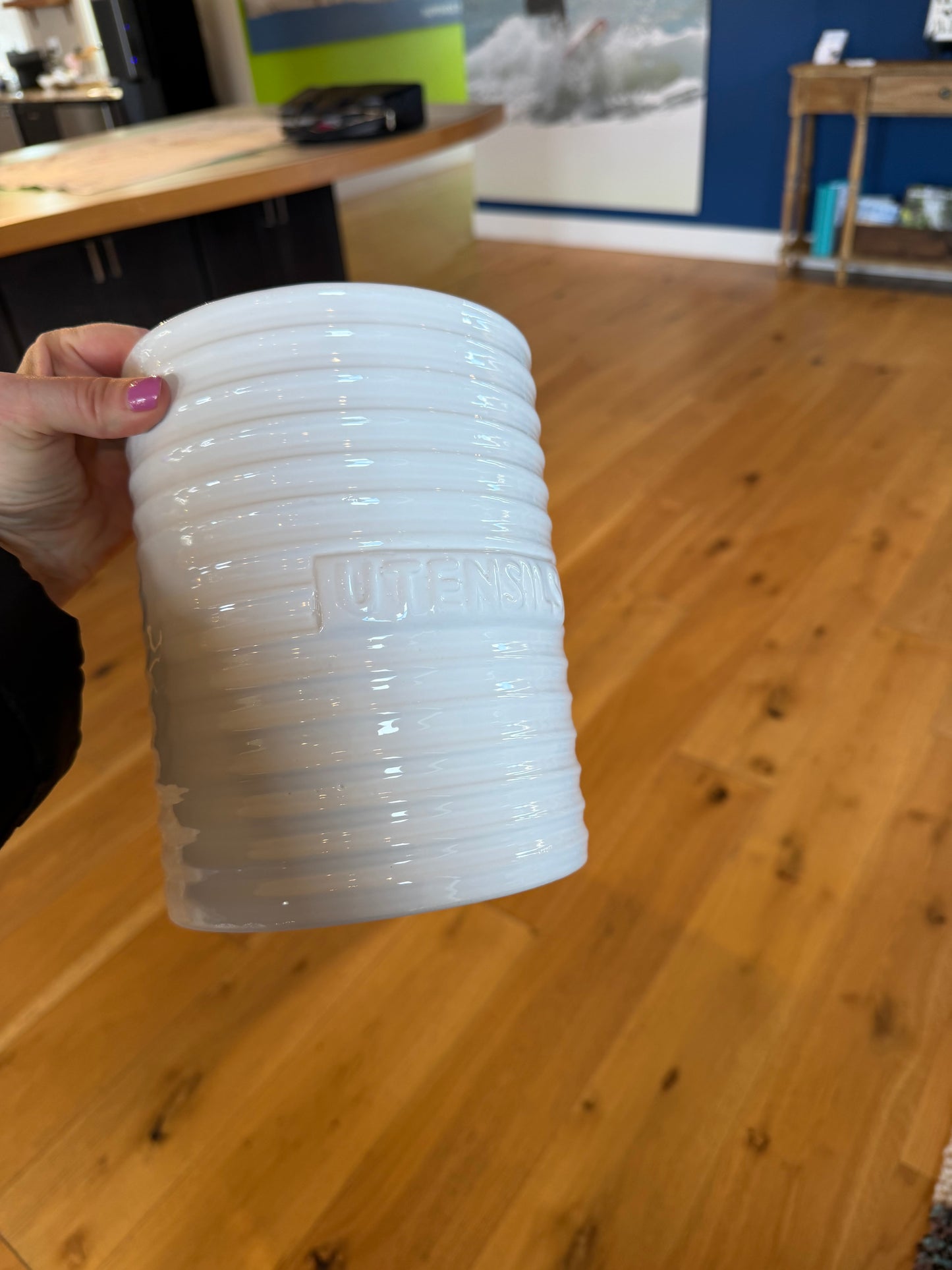 Kitchen: Utensil holder White