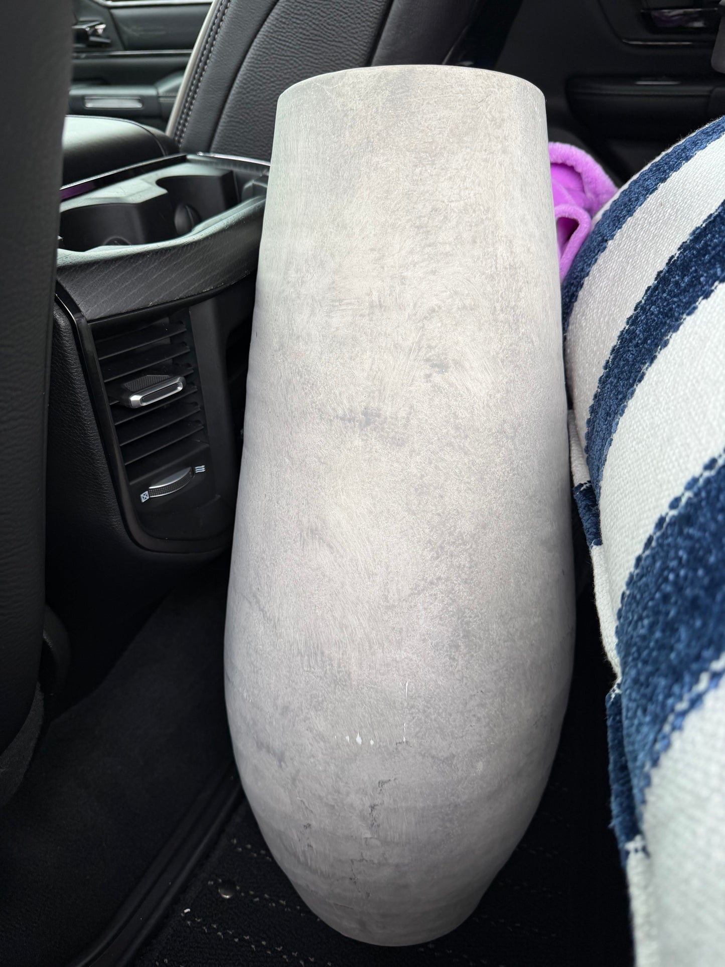 Decor - Tall Light Gray Vase