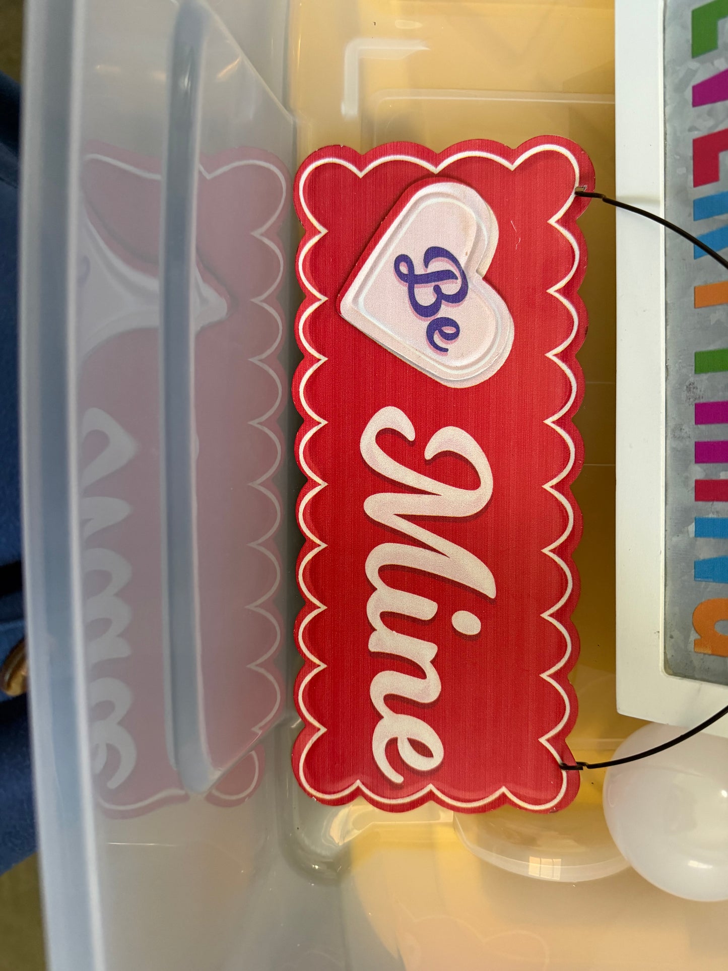 Decor: Valentine Day sign