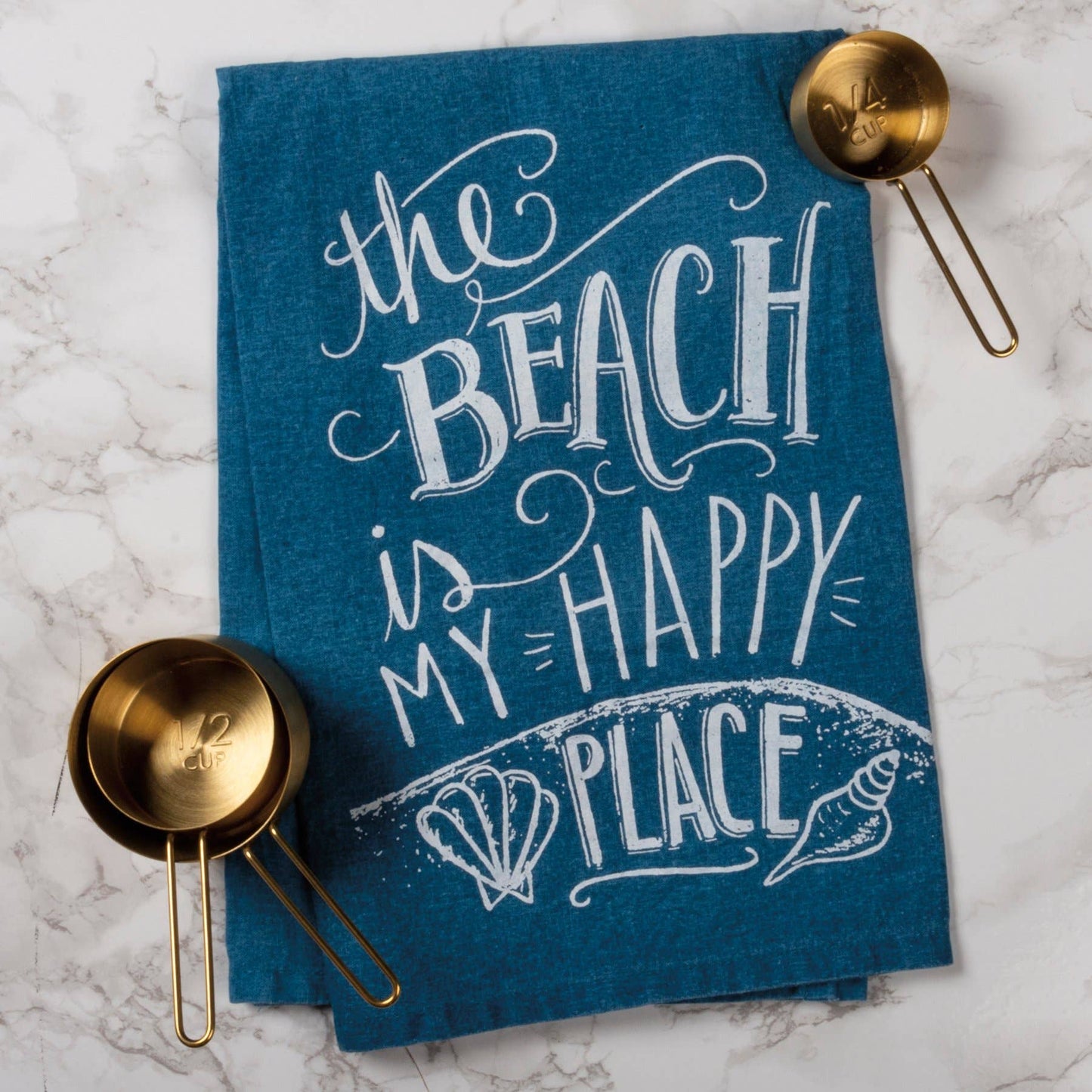 Tea Towel - The Beach Is My Happy Place