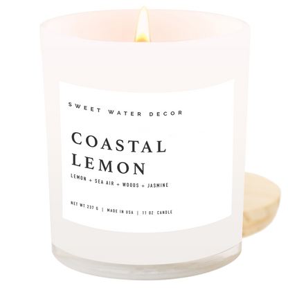 Candle - Coastal Lemon 11 oz Soy Candle