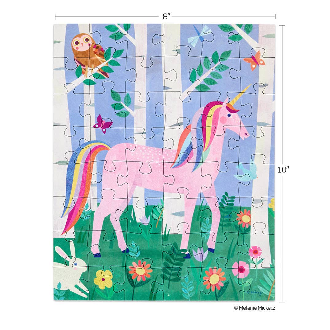 Puzzle - 48 Piece Unicorn Forest Puzzle