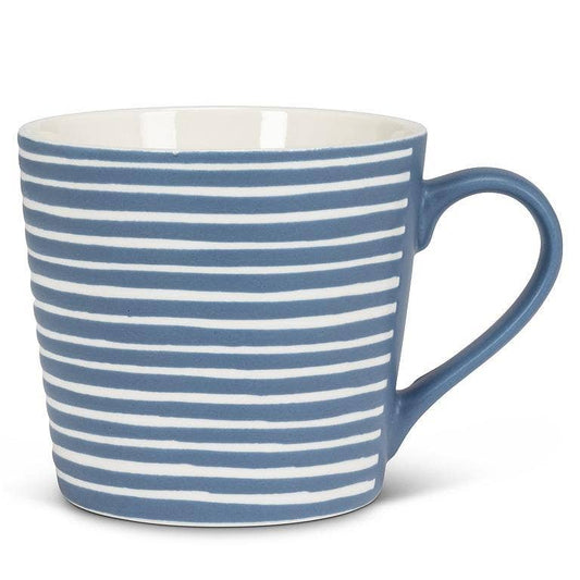 Mug - Blue Stripes 3.5"H(13oz)