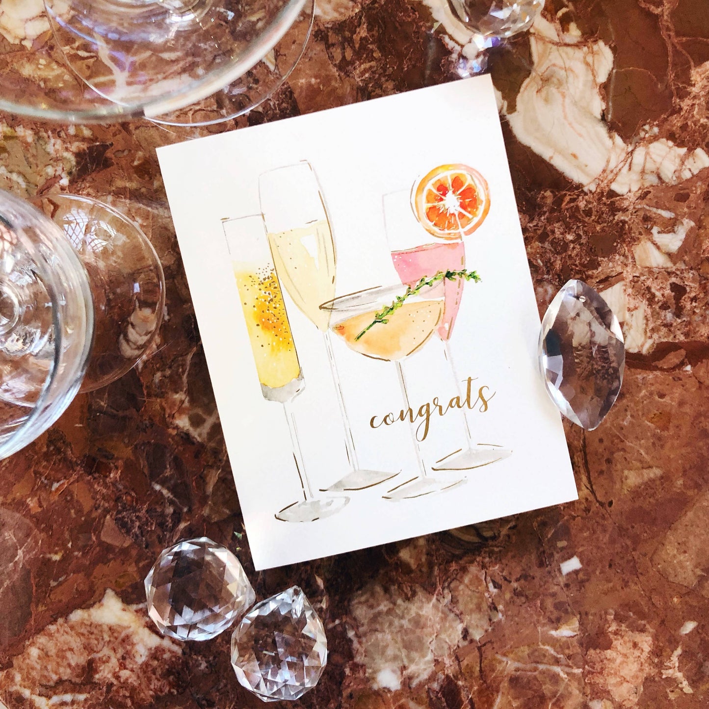Greeting Card: Bubbly Congrats