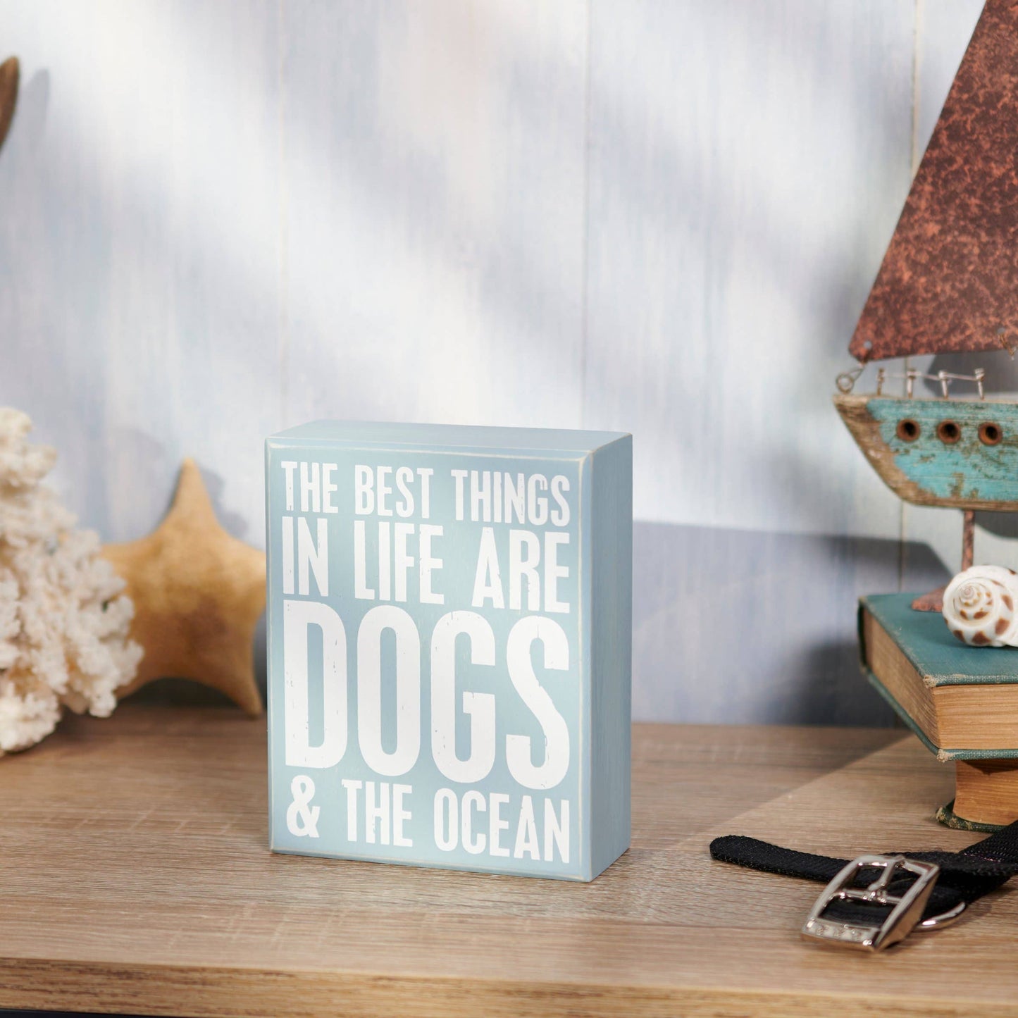 Wood Sign - Dogs And Ocean Sign