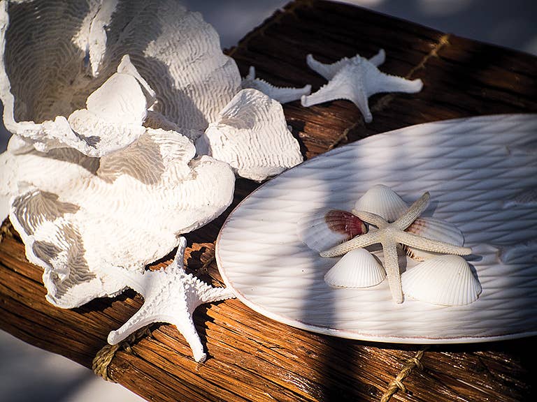 Decor - Large White Flower Coral