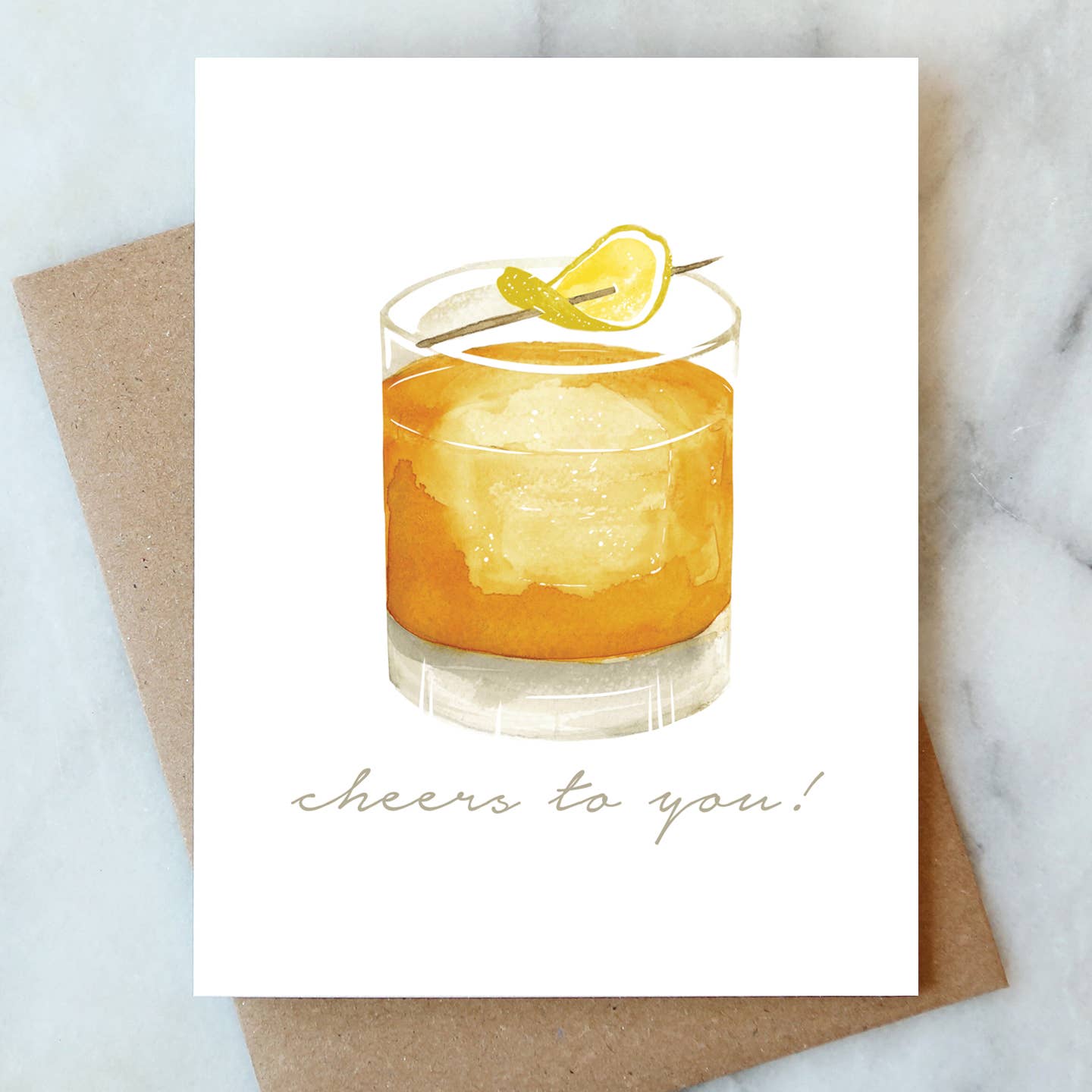 Greeting Card: Whiskey Cheers
