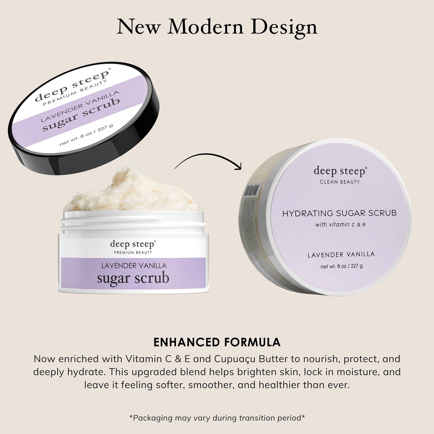 Sugar Scrub - Lavender Vanilla Exfoliating & Smoothing 8oz