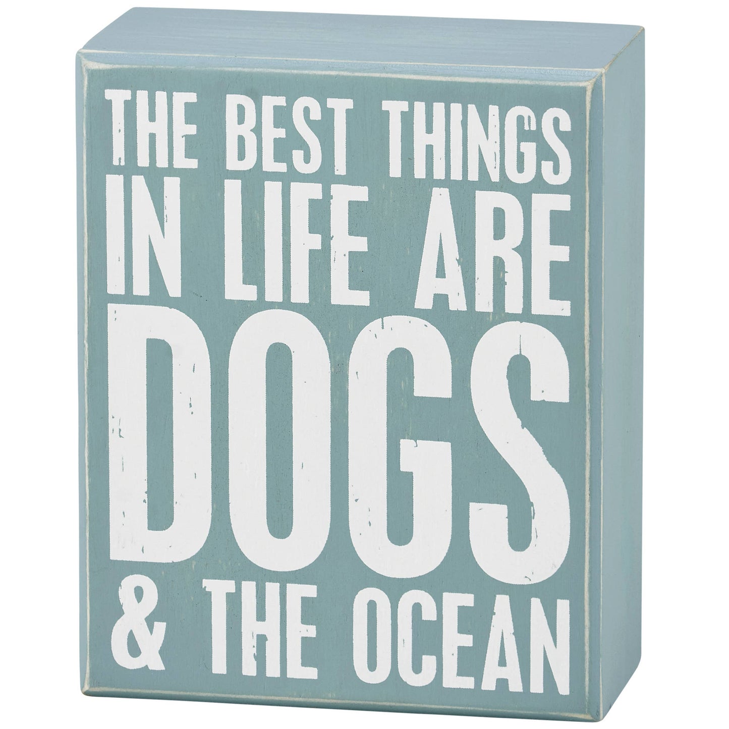 Wood Sign - Dogs And Ocean Sign