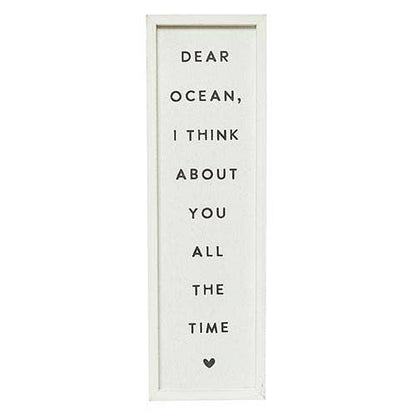 Wood Sign - Dear Ocean