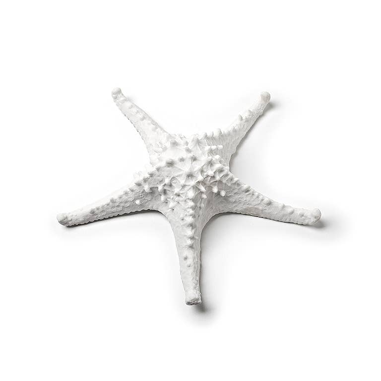 Decor - Medium White Starfish - 7.5"W