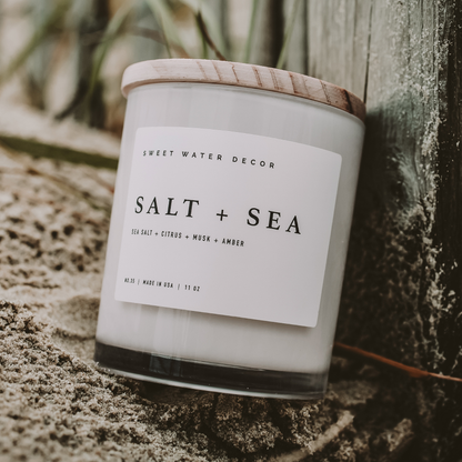 Candle - Salt and Sea 11 oz Soy Candle