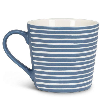 Mug - Blue Stripes 3.5"H(13oz)
