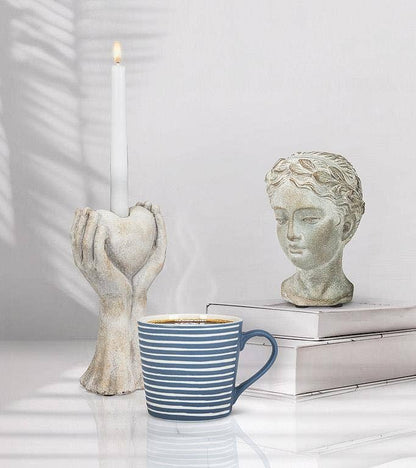 Mug - Blue Stripes 3.5"H(13oz)