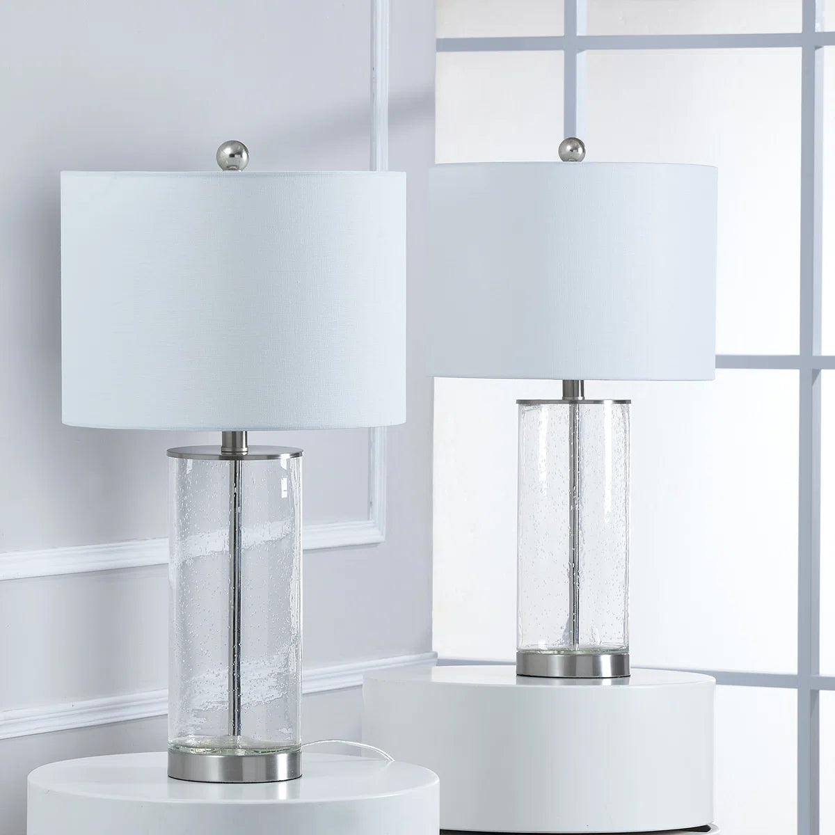 Lamps: 24 in Glass Base