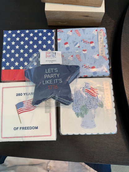 Cocktail Napkin - Patriotic