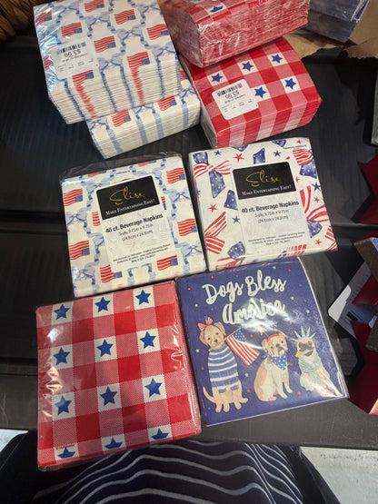 Cocktail Napkin - Patriotic