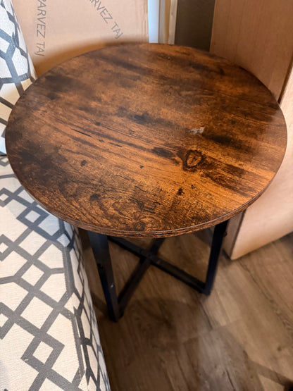 Furniture: Wood/ Metal Side Table