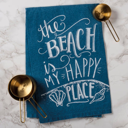 Tea Towel - The Beach Is My Happy Place