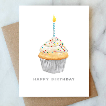 Greeting Card: Cupcake Birthday