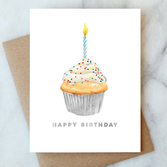 Greeting Card: Cupcake Birthday
