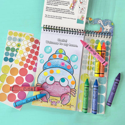Arts & Crafts- Going Dotty Ocean Color & Stickers