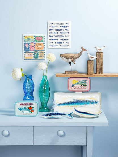 Decor - Medium Whale on Stand-8"H