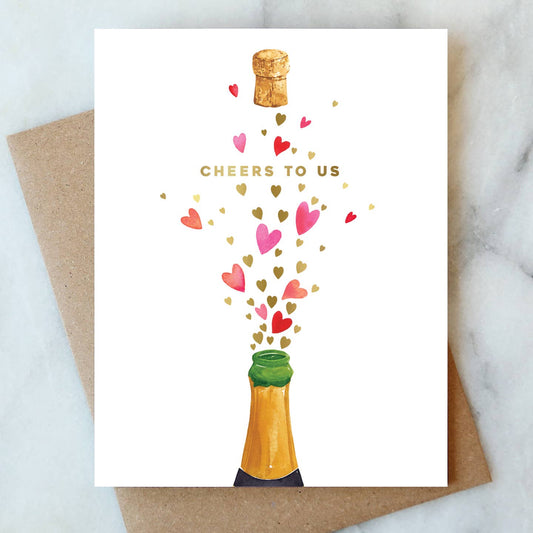 Greeting Card: Poppin' Hearts