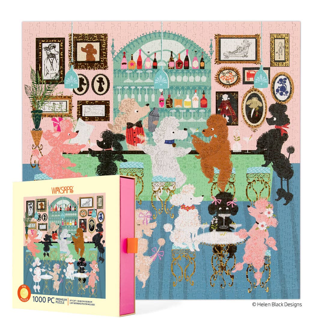 Puzzle - 1,000 Piece Poodle Martini Lounge Puzzle