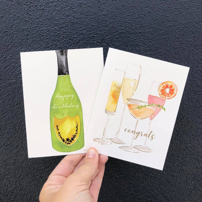 Greeting Card: Bubbly Congrats