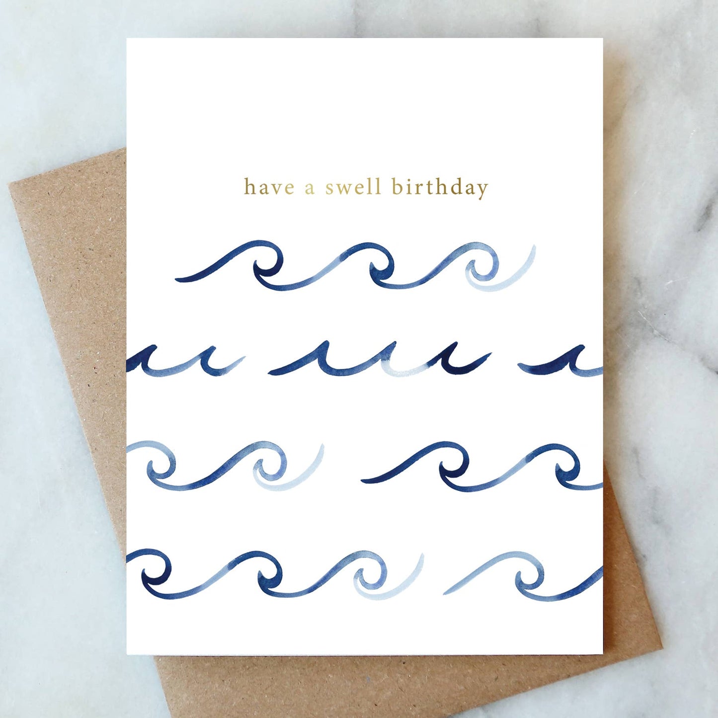 Greeting Card: Waves Birthday
