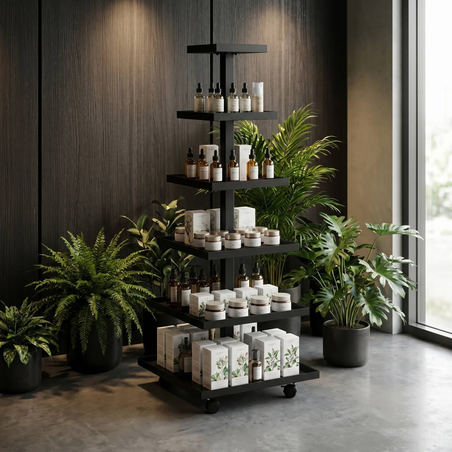 Square Multi-Tiered Displays