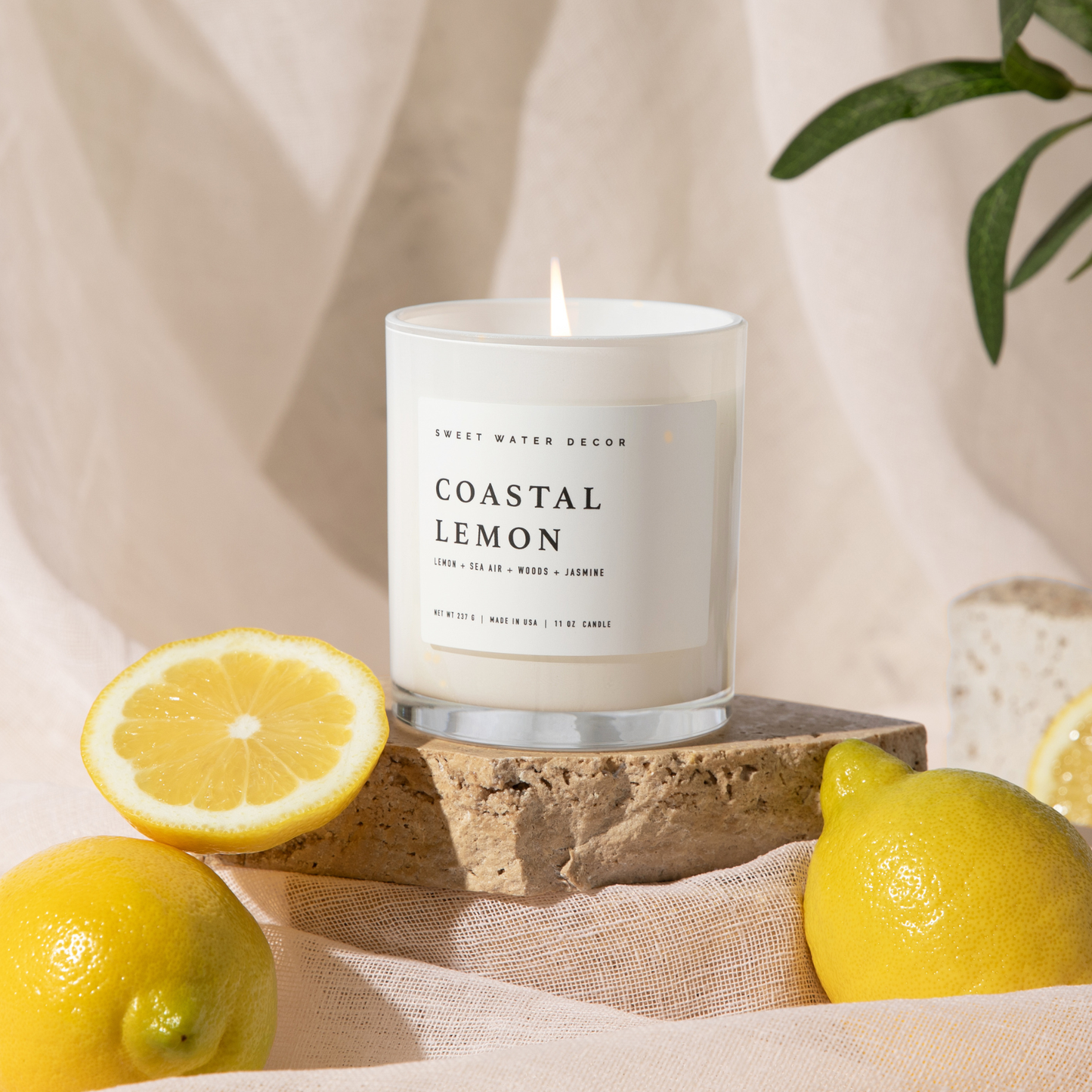 Candle - Coastal Lemon 11 oz Soy Candle